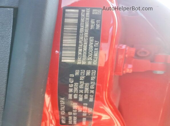 ZACNJCABXMPM18678 2021 JEEP RENEGADE Red Engine compartment view