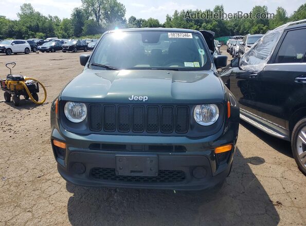 ZACNJDAB1MPM37108 2021 JEEP RENEGADE Green წინა ხედი