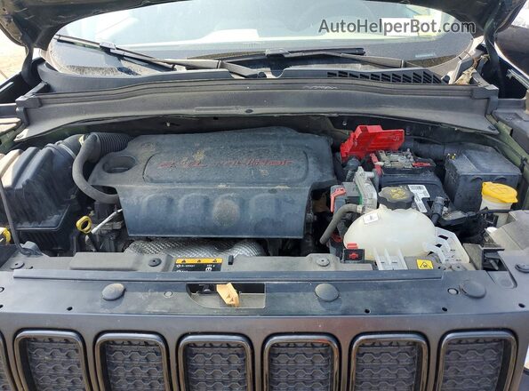 ZACNJDAB1MPM37108 2021 JEEP RENEGADE Green ძრავის განყოფილების ხედი