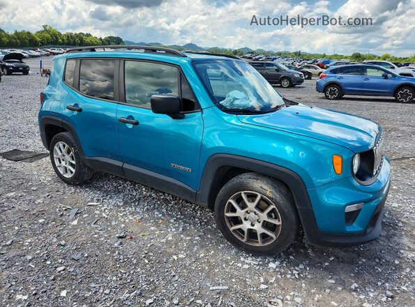 ZACNJDAB9MPM32531 2021 JEEP RENEGADE Turquoise Przód prawy
