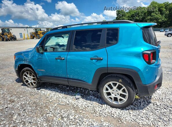 ZACNJDAB9MPM32531 2021 JEEP RENEGADE Turquoise Tył lewy