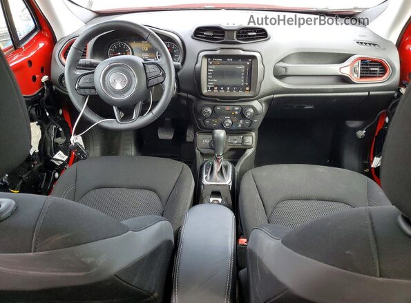 ZACNJDB13NPN72114 2022 JEEP RENEGADE Red Dashboard view