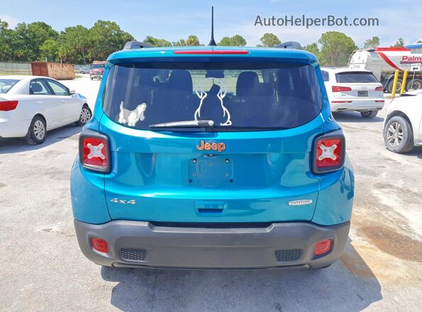 ZACNJDB18NPN53171 2022 JEEP RENEGADE Turquoise Rear view