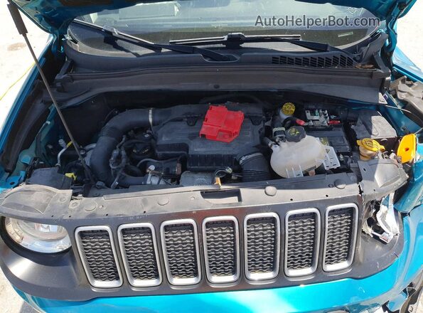 ZACNJDB18NPN53171 2022 JEEP RENEGADE Turquoise Engine compartment view
