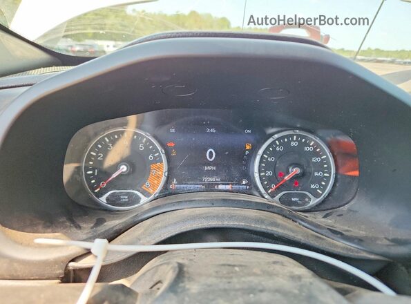 ZACNJDBB1MPN28393 2021 JEEP RENEGADE White ხელსაწყოთა პანელის ხედი