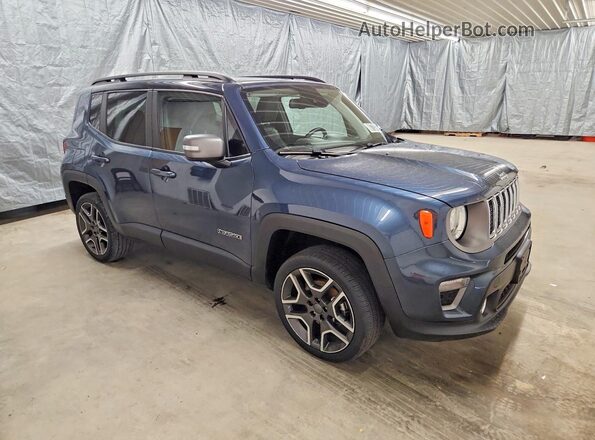 ZACNJDD14MPM24162 2021 JEEP RENEGADE Blue Delantero derecho