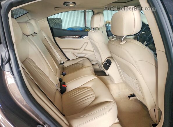 ZAM57RSLXH1236802 2017 MASERATI GHIBLI Brown Widok tylnych siedzeń