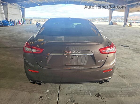 ZAM57RSLXH1236802 2017 MASERATI GHIBLI Brown Widok z tyłu