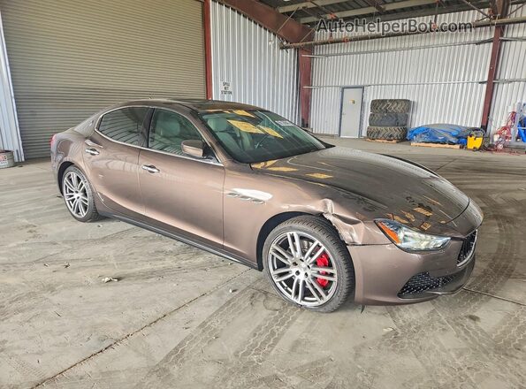ZAM57RSLXH1236802 2017 MASERATI GHIBLI Brown Przód prawy