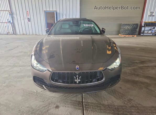 ZAM57RSLXH1236802 2017 MASERATI GHIBLI Brown Widok z przodu