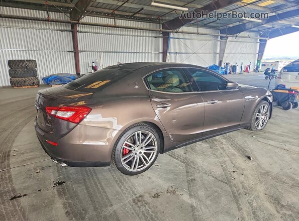 ZAM57RSLXH1236802 2017 MASERATI GHIBLI Brown Tył prawy