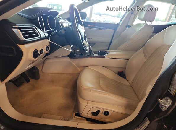 ZAM57RSLXH1236802 2017 MASERATI GHIBLI Brown Widok wnętrza z przodu