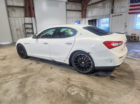 ZAM57RTA6H1238074 2017 MASERATI GHIBLI White Trasero izquierdo