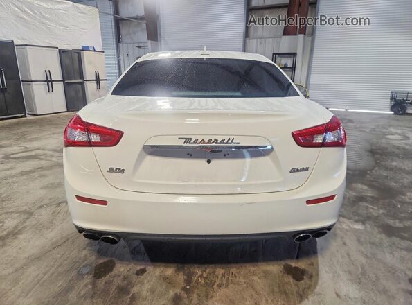 ZAM57RTA6H1238074 2017 MASERATI GHIBLI White Vista trasera