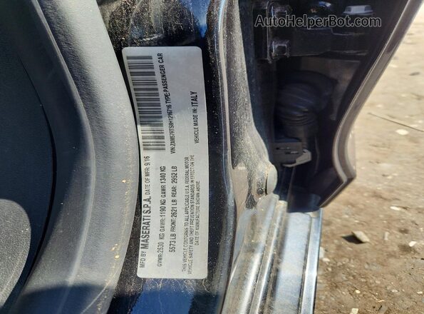 ZAM57RTS8H1216716 2017 MASERATI GHIBLI Black ძრავის განყოფილების ხედი