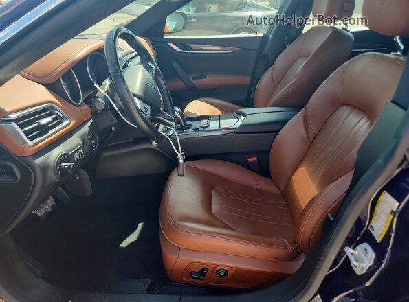 ZAM57XSA3L1355187 2020 MASERATI GHIBLI Blue წინა სალონის ხედი