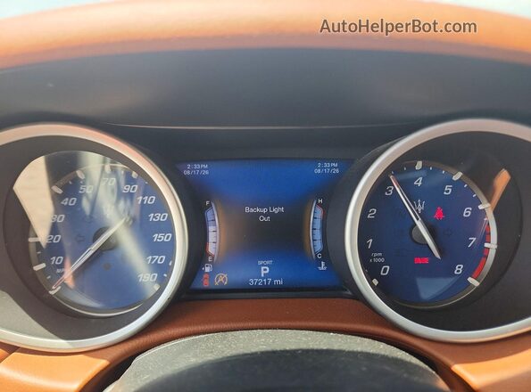 ZAM57XSA3L1355187 2020 MASERATI GHIBLI Blue ხელსაწყოთა პანელის ხედი