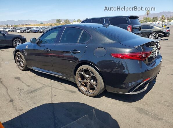 ZARFAEAV6J7578407 2018 ALFA ROMEO GIULIA Black Задня ліва чверть