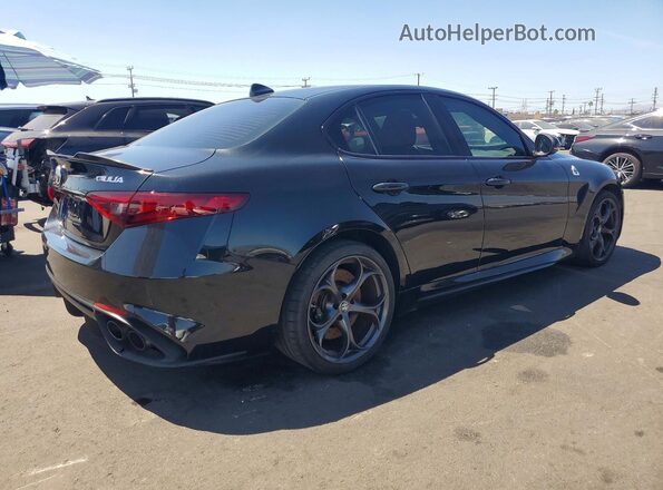 ZARFAEAV6J7578407 2018 ALFA ROMEO GIULIA Black Задня права чверть