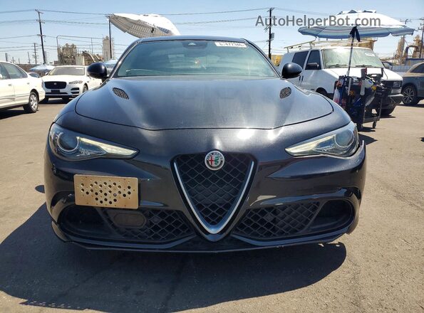 ZARFAEAV6J7578407 2018 ALFA ROMEO GIULIA Black Вид спереду
