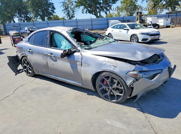 ZARFAMAN5K7620156 2019 ALFA ROMEO GIULIA Gray Передня права чверть