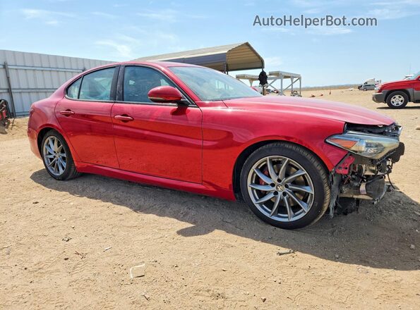 ZARFAMAN8N7659277 2022 ALFA ROMEO GIULIA Red Przód prawy