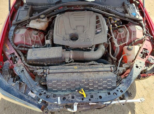 ZARFAMAN8N7659277 2022 ALFA ROMEO GIULIA Red Widok wnętrza z tyłu