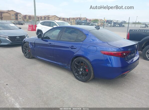 ZARFAMBN3N7662182 2022 ALFA ROMEO GIULIA Blue Trasero izquierdo