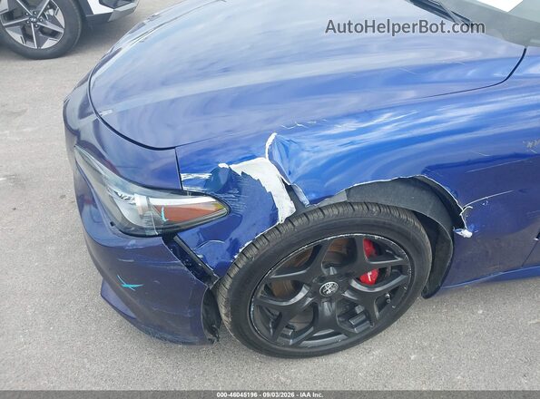 ZARFAMBN3N7662182 2022 ALFA ROMEO GIULIA Blue Vista frontal