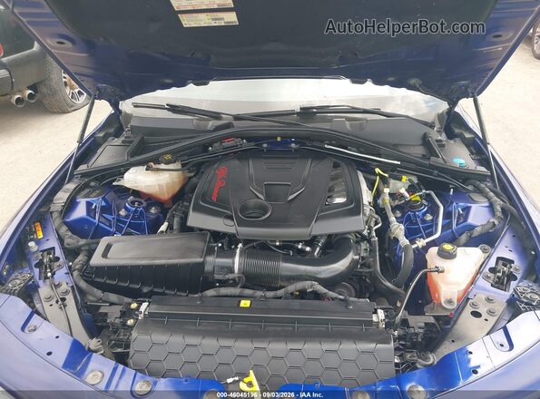 ZARFAMBN3N7662182 2022 ALFA ROMEO GIULIA Blue Vista trasera