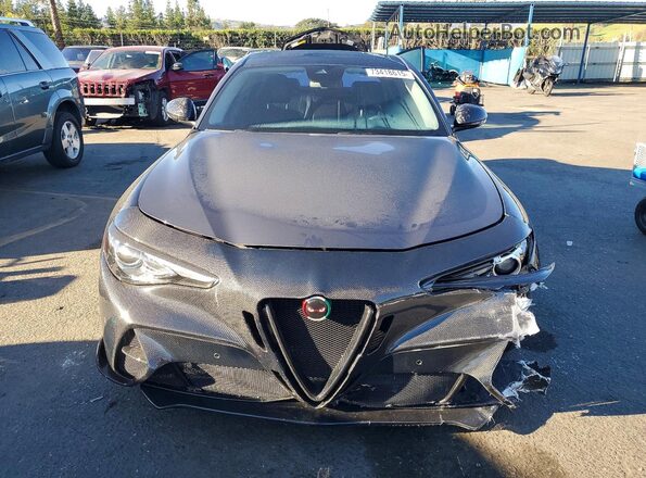 ZARFAMBN4K7621328 2019 ALFA ROMEO GIULIA Gray Front view