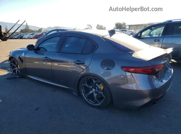 ZARFAMBN4K7621328 2019 ALFA ROMEO GIULIA Gray Rear left