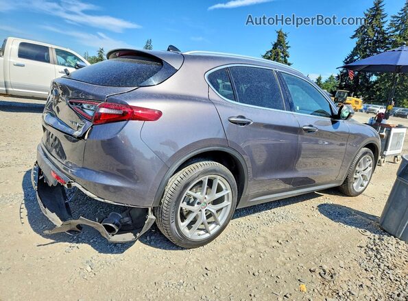ZASFAKBN4J7B96374 2018 ALFA ROMEO STELVIO Серый Задняя правая четверть