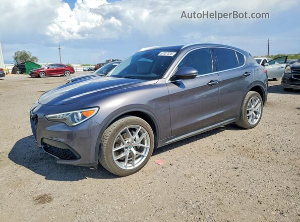 ZASFAKBN7J7C17539 2018 ALFA ROMEO STELVIO Charcoal უკანა მარცხენა