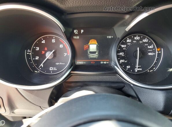 ZASFAKBN7J7C17539 2018 ALFA ROMEO STELVIO Charcoal უკანა სავარძლების ხედი