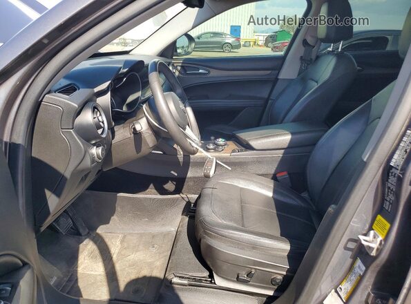 ZASFAKBN7J7C17539 2018 ALFA ROMEO STELVIO Charcoal წინა პანელის ხედი
