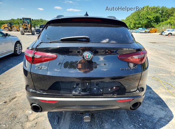 ZASFAKNN5J7C19933 2018 ALFA ROMEO STELVIO Black Rear view