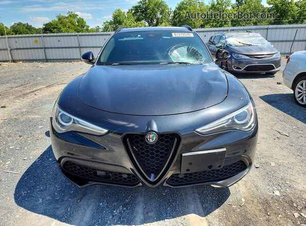ZASFAKNN5J7C19933 2018 ALFA ROMEO STELVIO Black Front view