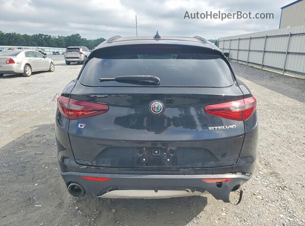 ZASFAKNNXJ7B90591 2018 ALFA ROMEO STELVIO Black წინა სალონის ხედი