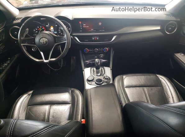 ZASFAKPN9J7B61581 2018 ALFA ROMEO STELVIO Black Вид панелі приладів
