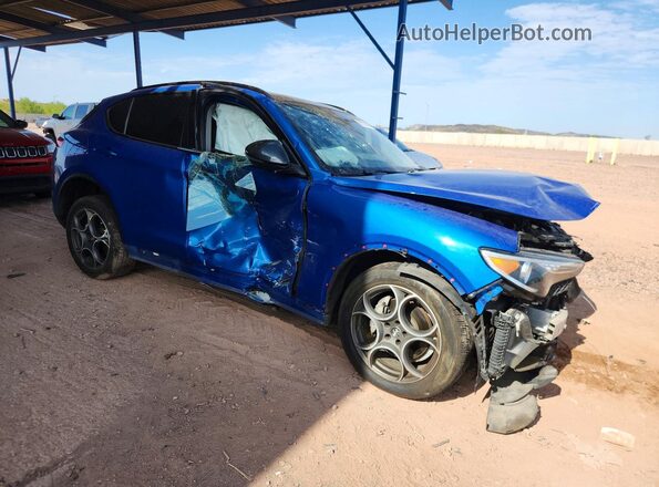 ZASPAKAN0M7D00031 2021 ALFA ROMEO STELVIO Blue Front right