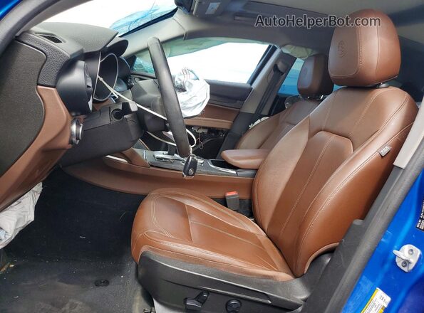 ZASPAKAN0M7D00031 2021 ALFA ROMEO STELVIO Blue Front interior view