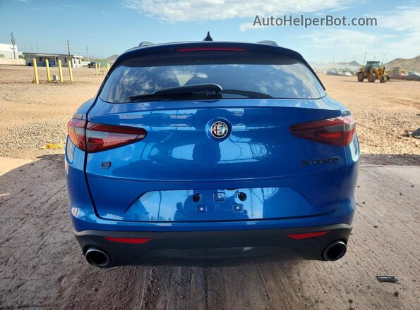 ZASPAKAN0M7D00031 2021 ALFA ROMEO STELVIO Blue Rear view