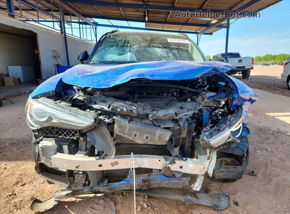 ZASPAKAN0M7D00031 2021 ALFA ROMEO STELVIO Blue Front view