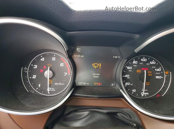 ZASPAKAN0M7D00031 2021 ALFA ROMEO STELVIO Blue Instrument cluster view