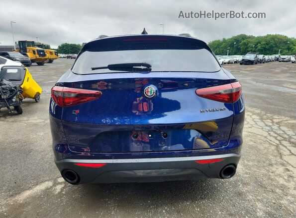 ZASPAKAN1L7C91564 2020 ALFA ROMEO STELVIO Blue Вид ззаду