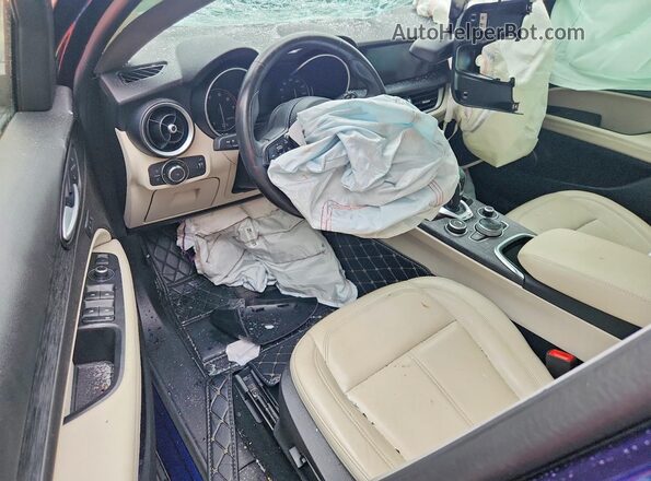 ZASPAKAN1L7C91564 2020 ALFA ROMEO STELVIO Blue Вид панелі приладів