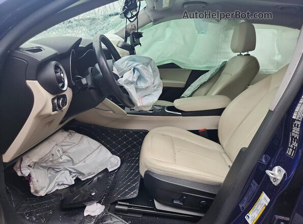 ZASPAKAN1L7C91564 2020 ALFA ROMEO STELVIO Blue Вид салону спереду