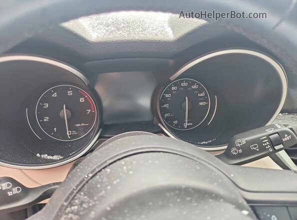 ZASPAKAN1L7C91564 2020 ALFA ROMEO STELVIO Blue Вид щитка приладів