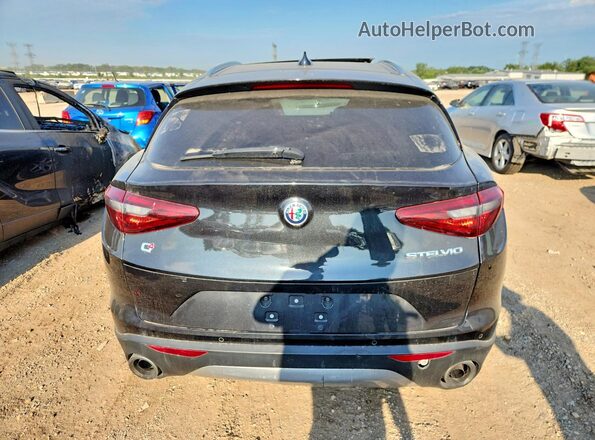 ZASPAKAN3L7C98368 2020 ALFA ROMEO STELVIO Black Rear view